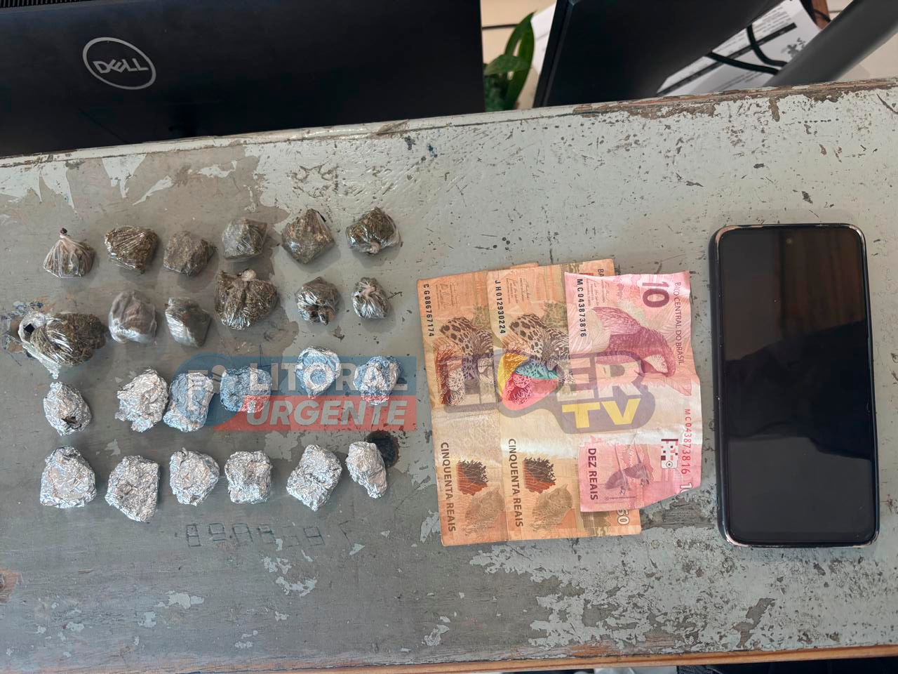 Ação da Brigada Militar Apreende Drogas na Beira-Mar de Balneário Pinhal