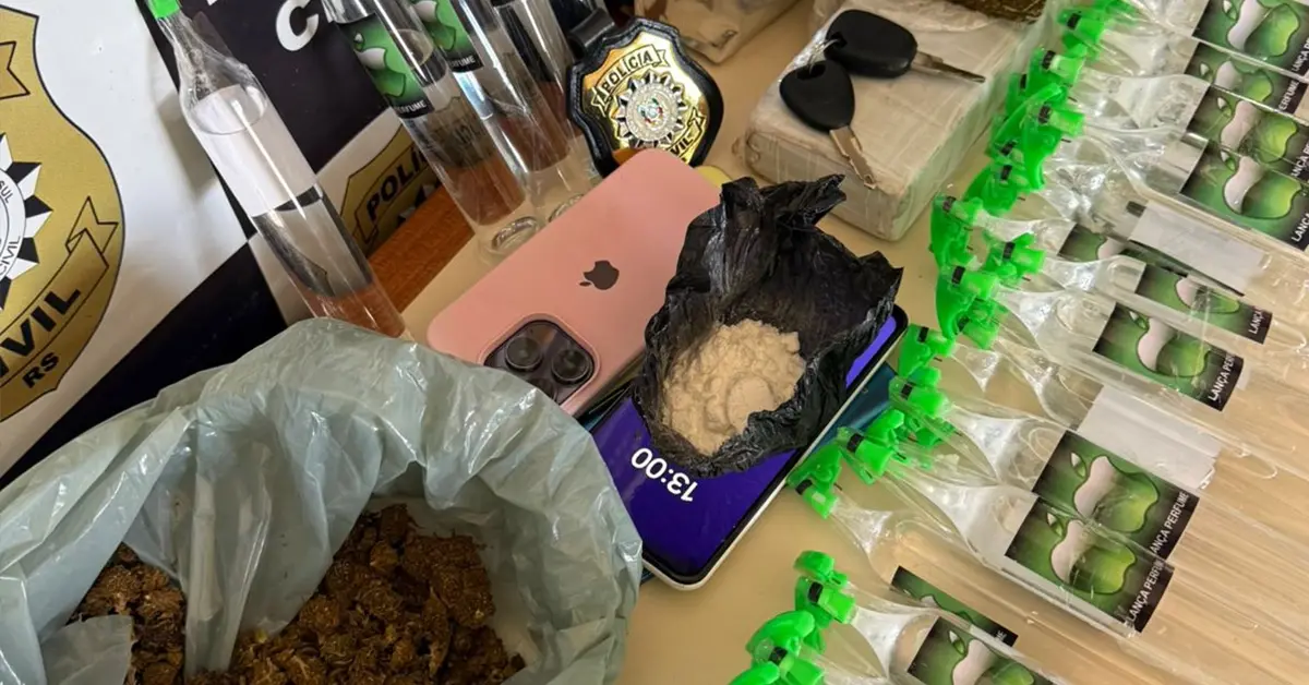 Polícia prende quatro suspeitos e apreende drogas que seriam comercializadas no Carnaval em Capão da Canoa
