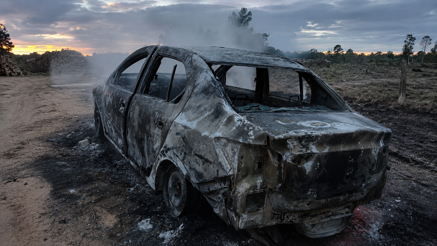 Incêndio em residência deixa uma pessoa morta; veículo também é destruído pelo fogo em Osório