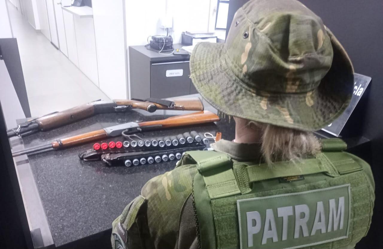 Patrulha Ambiental prende homem por crime contra a fauna e porte ilegal de armas em Cidreira