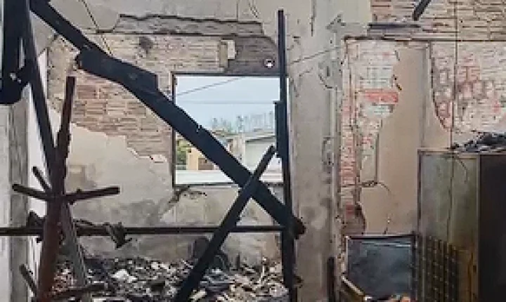 Incêndio destrói apartamento no Centro e morador perde tudo no Litoral Norte